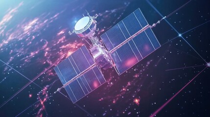 Poster - Innovative Space Engineering with Vibrant Colors