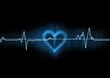 © Emaga 💕 Travels ✈️ - The illustration titled 'EKG Line' vividly represents the electrical activity of the heart, depicted through a stylized electrocardiogram (ECG) waveform.