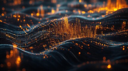 Poster - Abstract Data Visualization with Natural Light Elements