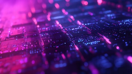 Poster - Abstract High-Tech Glow with Soft Light Effects