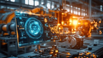 Poster - Digital Interface in Modern Manufacturing Setting