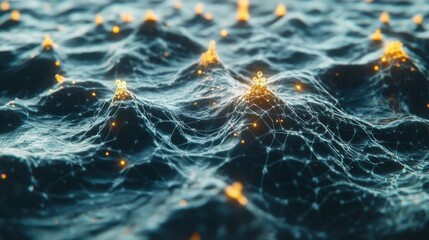 Poster - Futuristic Network Design with Modern Aesthetics