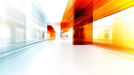 Poster - Vibrant Colors with Clean Lines on White Background