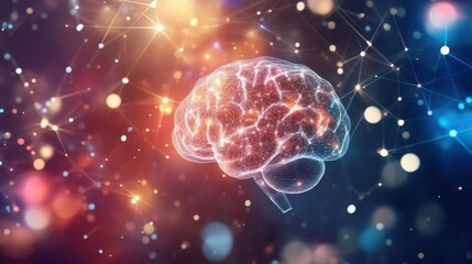 Poster - Engaging Display of Brain with Bright Colors