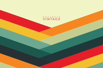 Fototapete - Abstract pattern background, seamless pattern background with retro colors