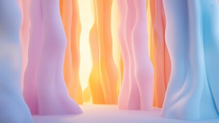 Poster - Vibrant Environment with Engaging Lighting and Clean Lines