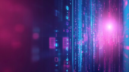 Poster - Vibrant Technology Background with Bright Colors