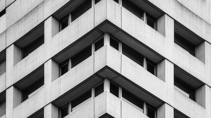 Poster - Urban Architecture with High Contrast and Dynamic Angles