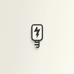Poster - Simple power icon design, electricity symbol.