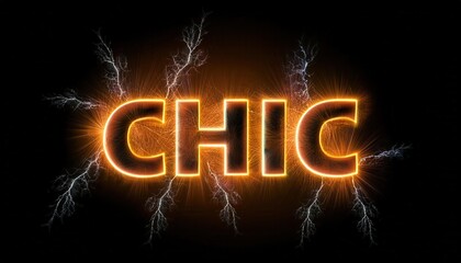 Poster - Chic Electric Neon Light Design for Modern Aesthetics
