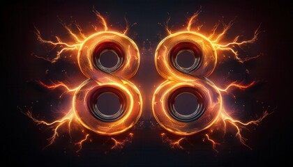 Poster - Explosive Lightning 88: Symbolizing Power and Energy