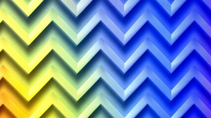 Poster - Colorful chevron pattern with gradient design