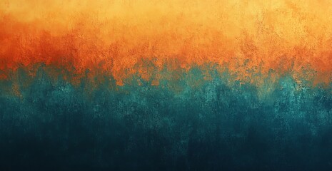 Poster - Abstract gradient background with orange and teal texture.