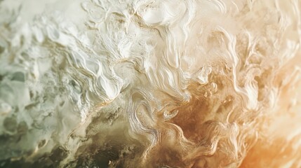 Aufkleber - Abstract Representation of Nostalgia with Flowing Textures and Soft Color Palette