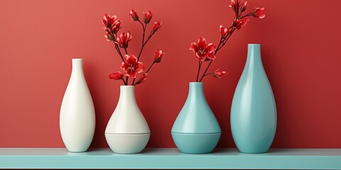 Wall Mural - vase with flowers