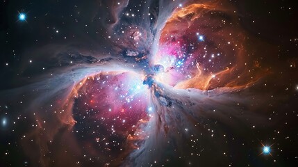 blue galaxy nebula sky purple galactic background