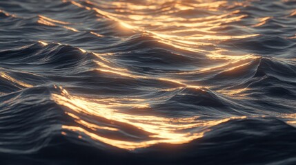 Poster - Dramatic Waves with Soft Background and Creative Lighting