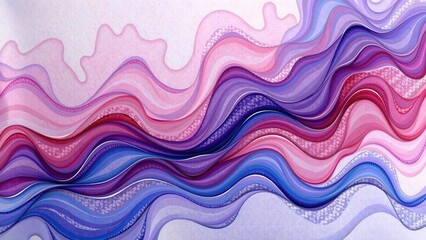 A delicate quilling art piece unfurls in shades of pink, purple, blue, and red, set against a soothing light purple backdrop