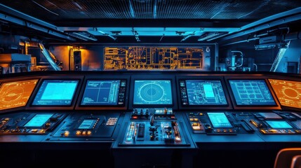 Poster - Modern Engineering Office with High-Tech Design