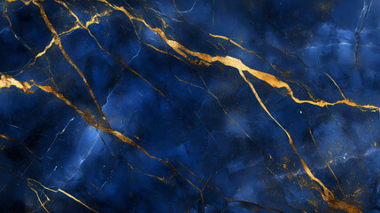 seamless marble texture in cobalt blue with gold highlights, [abstract background marble], [regal an