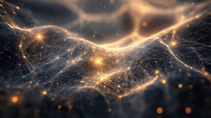 Poster - Abstract Light Flow with Data Protection Imagery