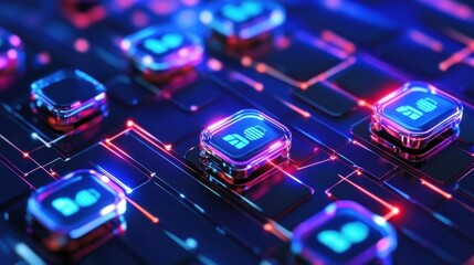 Poster - Bright 3D Training Background with Clean Style