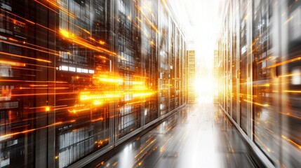 Poster - Bright Light Tech Overlay in Data Center Environment