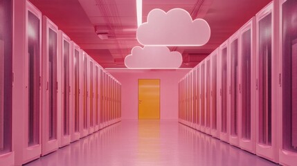 Poster - Bright Minimalist Cloud Computing Environment