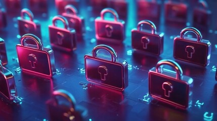 Poster - Modern Technology and Security Concept Illustration