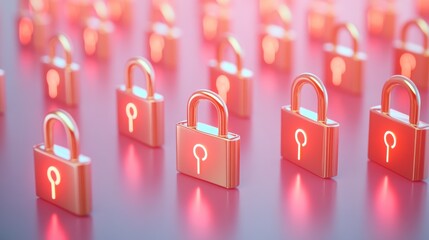 Poster - Secure Authentication Concept with Soft Light Effect