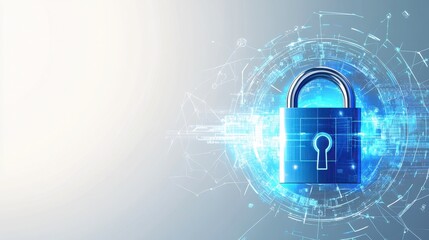 Poster - Secure Technology Visuals with Bright Background