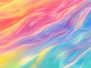 Aufkleber - Abstract Rainbow Swirl: A Colorful and Dreamy Design