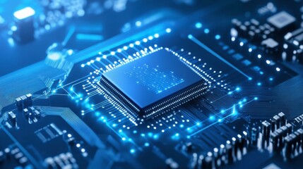 Poster - Animated Chip Designs in a Tech Lab Environment