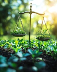 Aufkleber - Environmental, Social, and Corporate Governance ESG concept featuring green energy, solar panels, wind turbines, and sustainable business practices
