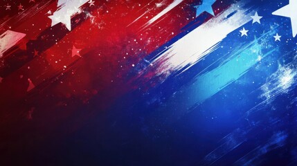 Wall Mural - presidents day abstract background. featuring bold blues, reds, and whites. highlighting leadership,