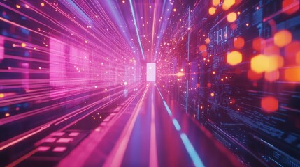 Poster - Futuristic Tech Workshop with Microchip Focus
