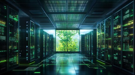 Poster - Green Tech Data Center with Natural Daylight