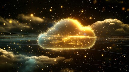 Poster - Multilayer Digital Cloud Under Ambient Light Effects