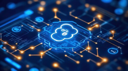 Poster - Seamless Tech Interface with Cloud Environments Background