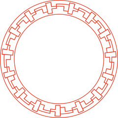 Wall Mural - Chinese Circle Frame Decoration