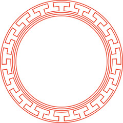 Wall Mural - Chinese Circle Frame Decoration