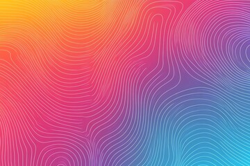 Poster - Abstract gradient background with flowing lines in vibrant colors.