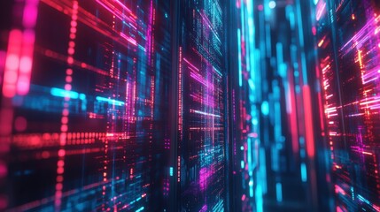 Poster - Vibrant Neural Network Visualization in Soft Light