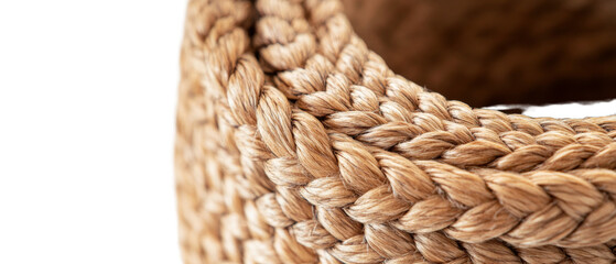 Poster - Coiled Natural Fiber Rope Close-Up