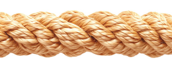Poster - Coiled Natural Fiber Rope Close-Up