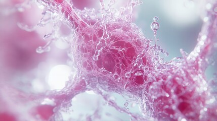 Poster - Detailed Health Textures with Bright Light Background