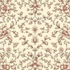 seamless pattern with flowers