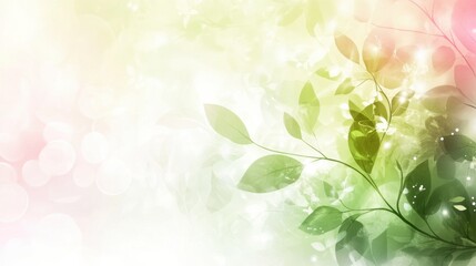 Wall Mural - spring abstract background. featuring soft pastels like light pinks, greens, and yellows. highlighti