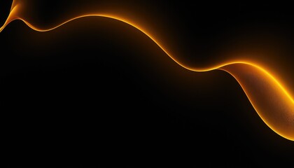 Poster - Abstract orange wave background design 8
