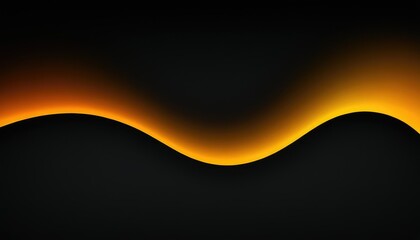 Poster - Abstract orange wave background design 7
